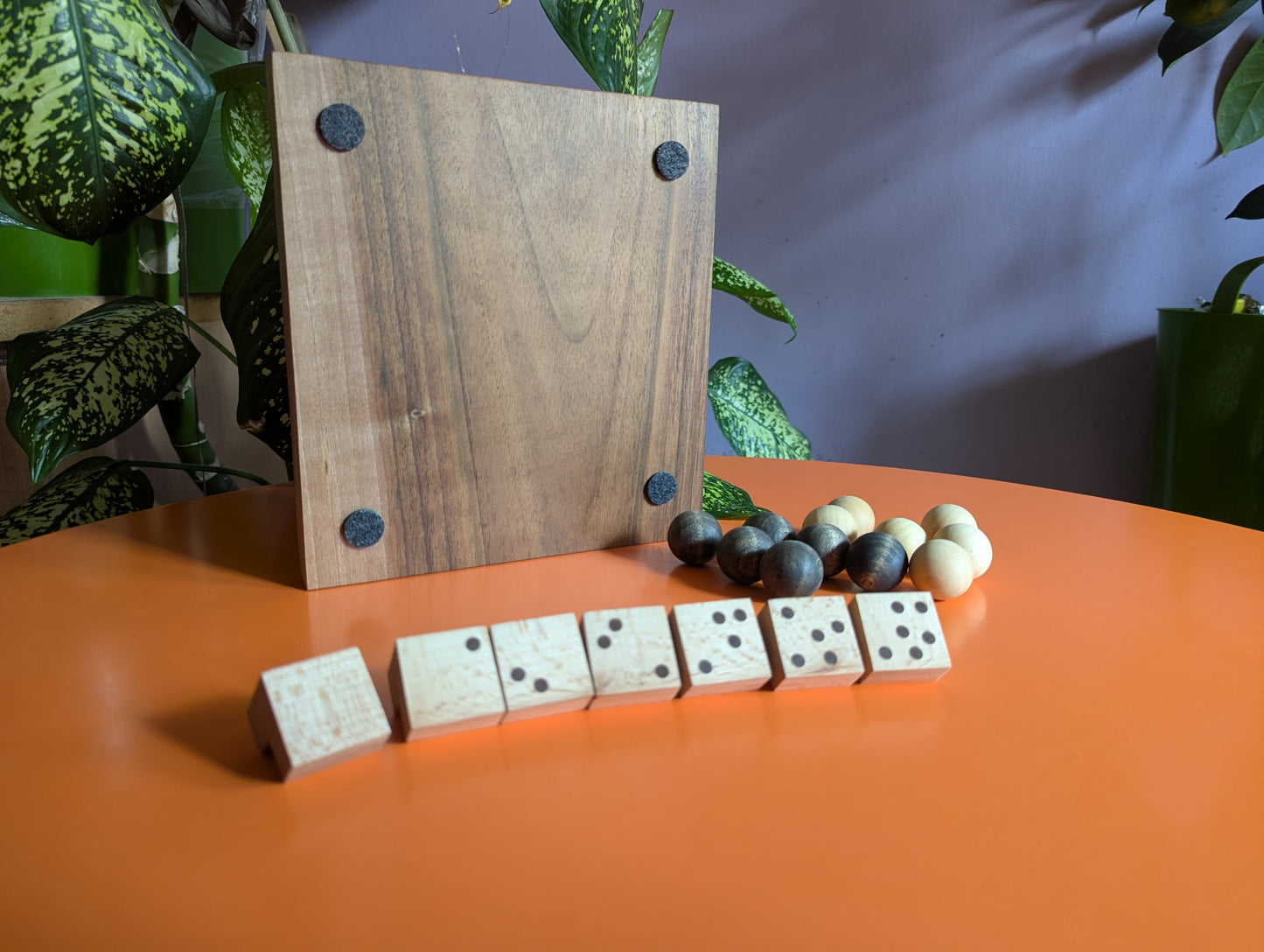 Walnut wood KNJO game set. Redesigned tabletop edition by WoodIdeas