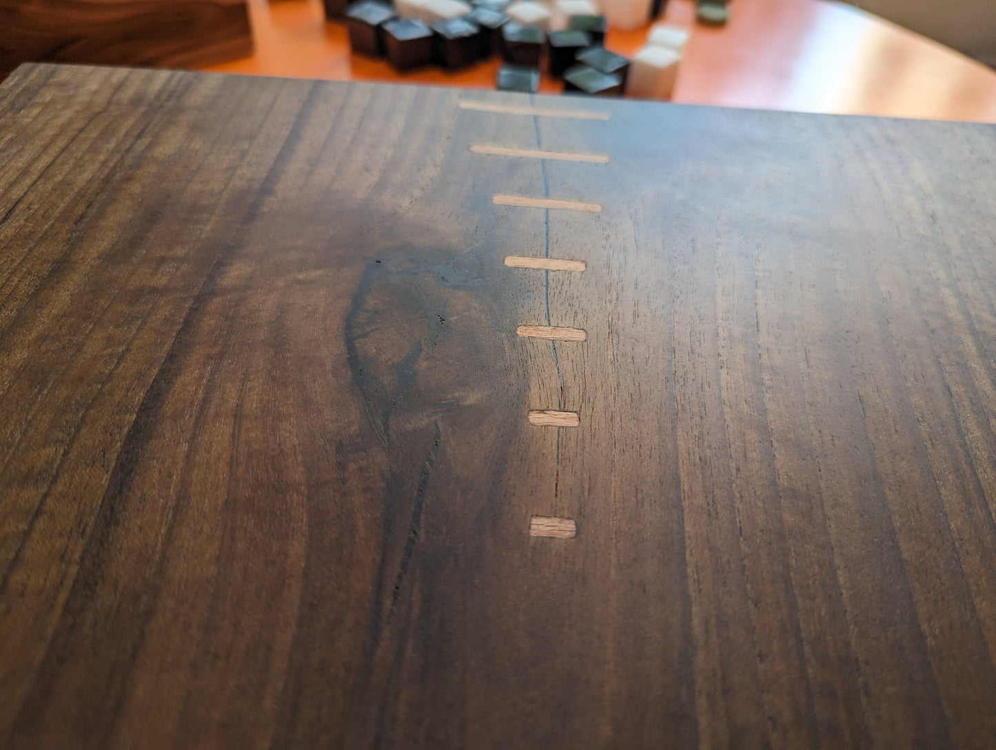 Hnefatafl game set. Handmade solid walnut 13x13 board.