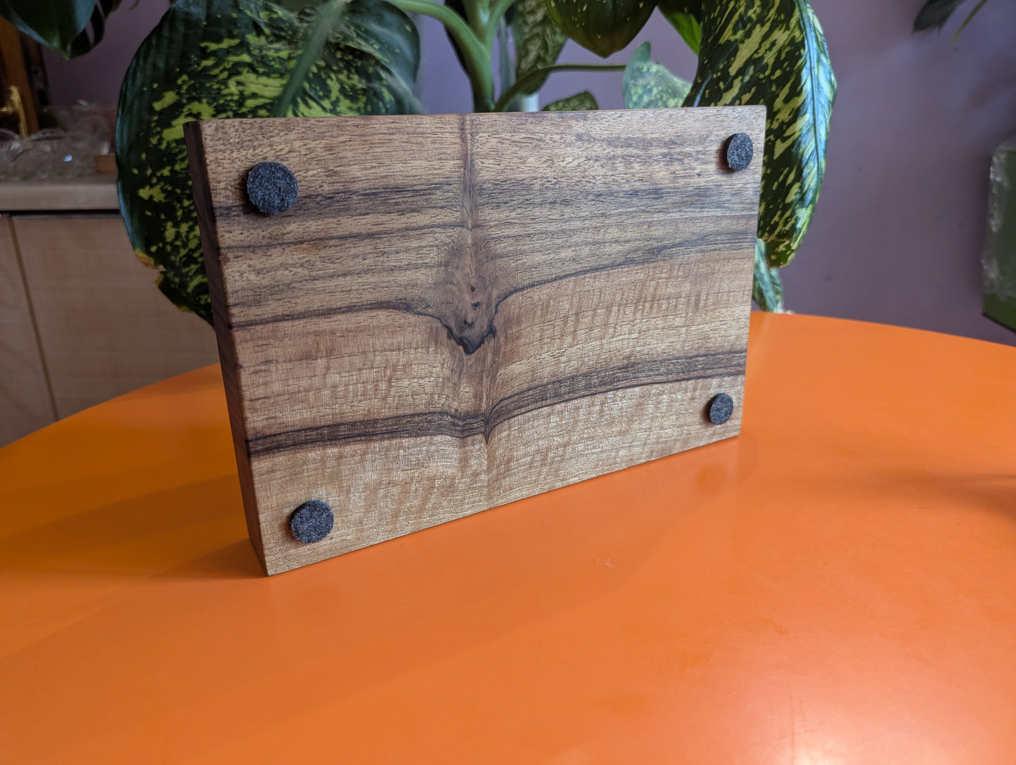 Judkin's shogi set. Solid walnut wood board and wooden pieces. Handcarved thin lines