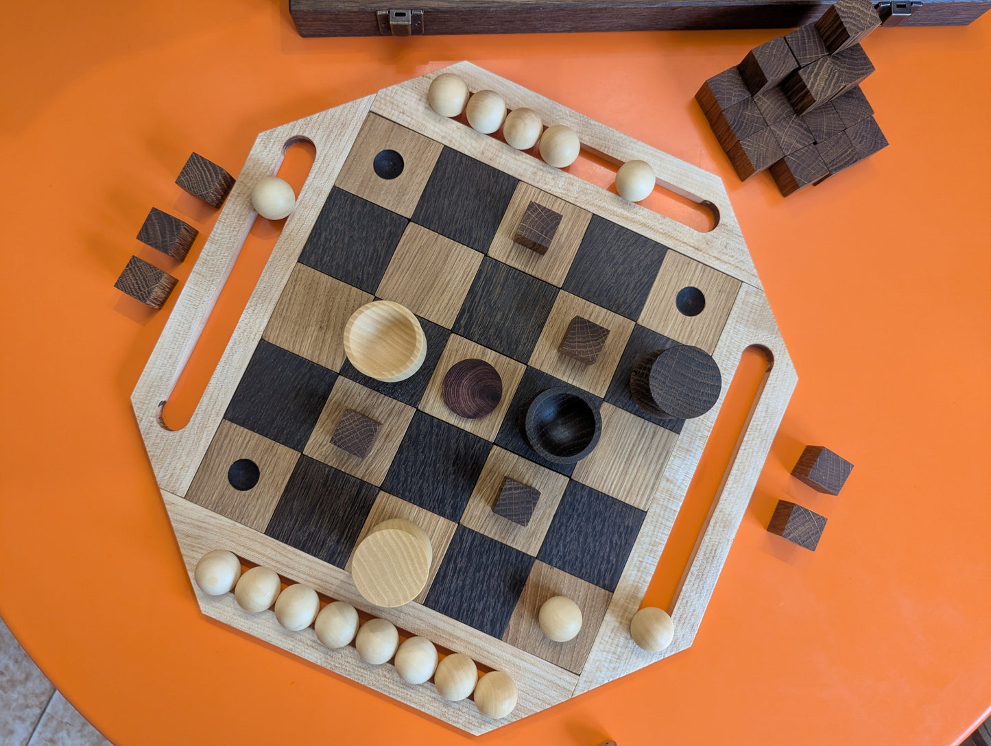 Genesis. The game of man in the World. Handmade wooden edition.