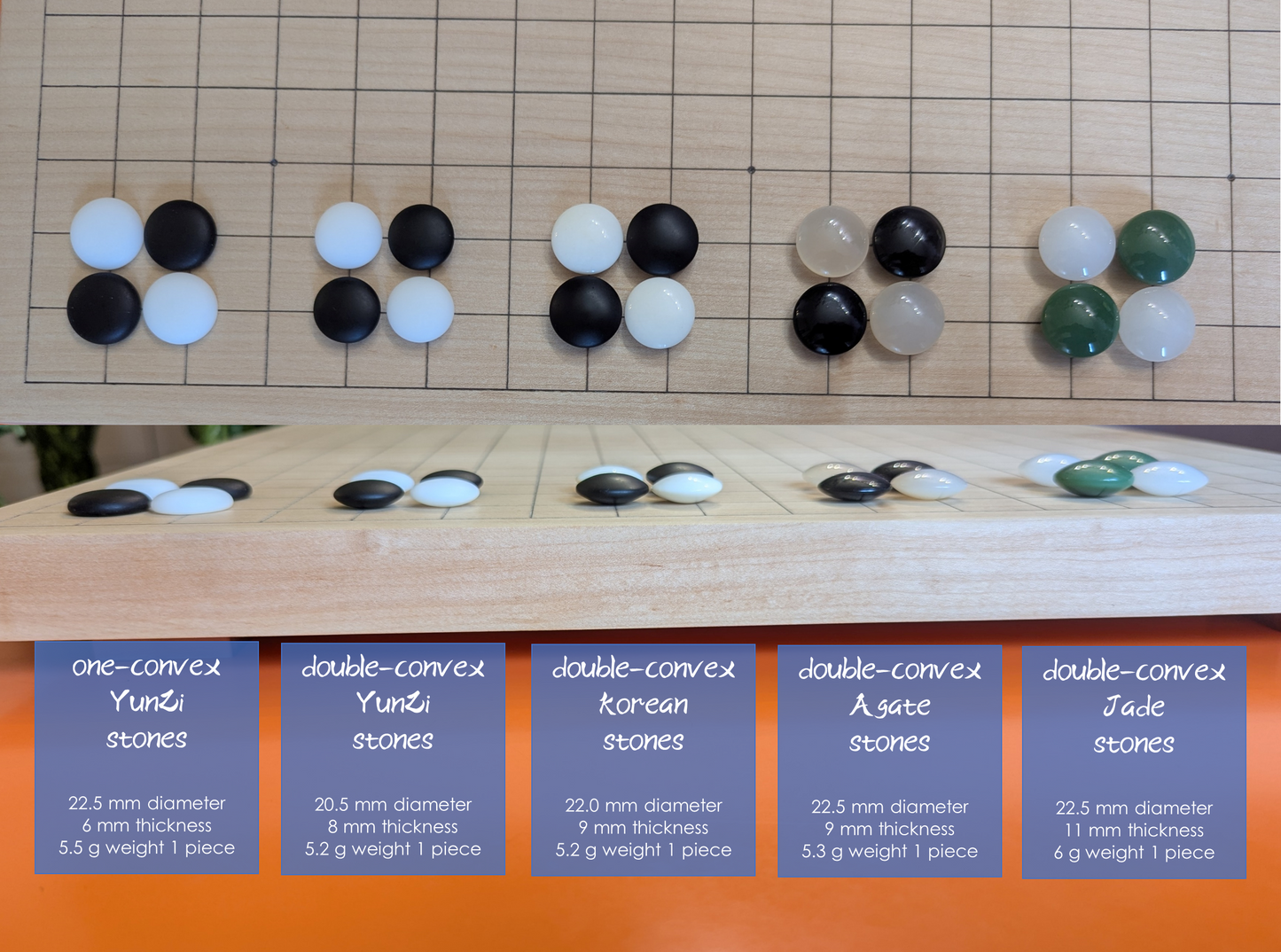 9x9 solid thin Beech wood hand carved game Go board