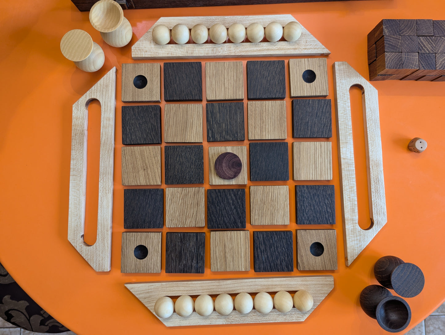 Genesis. The game of man in the World. Handmade wooden edition.