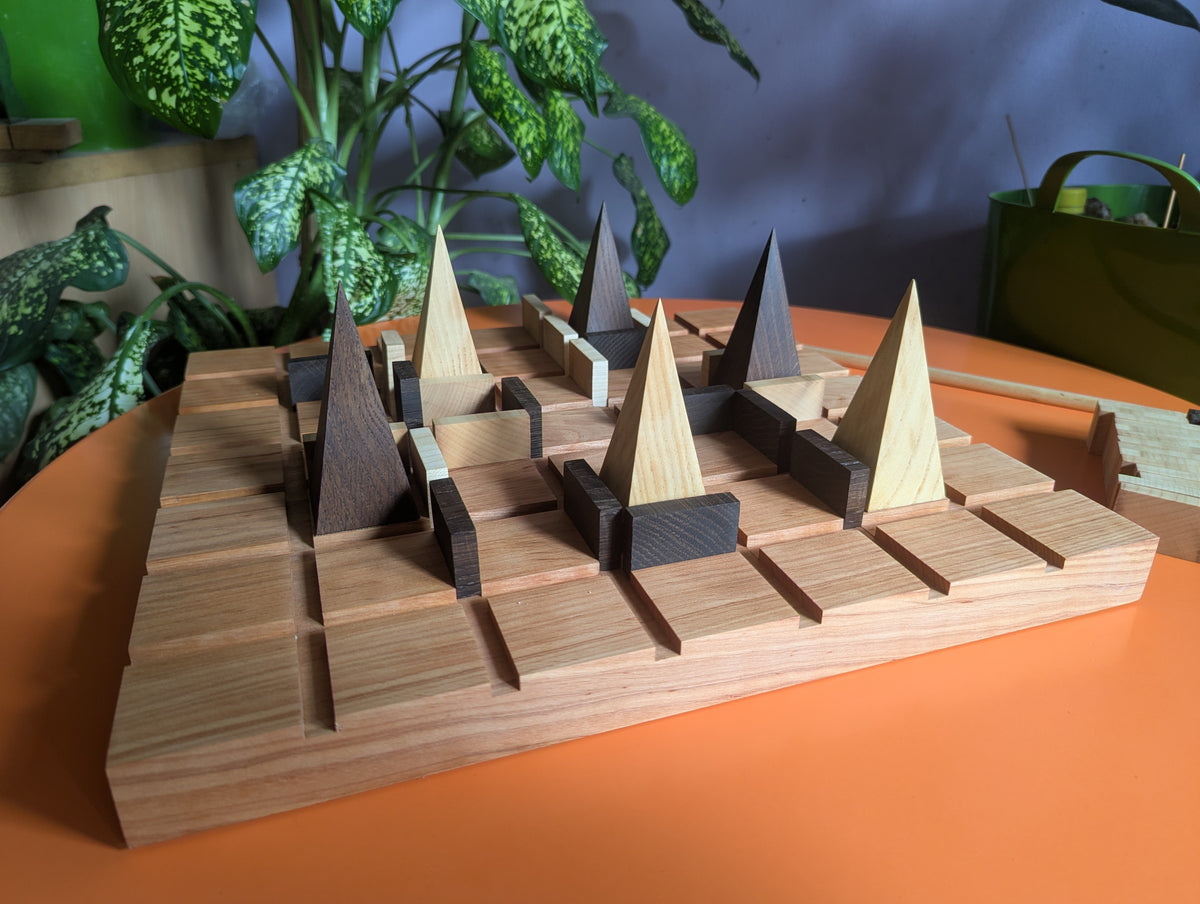15.75" Wooden Entrapment game set.