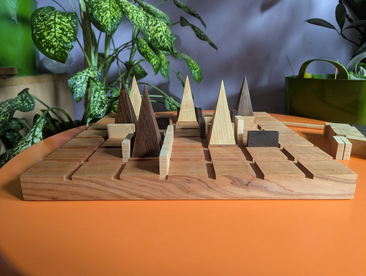 15.75" Wooden Entrapment game set.