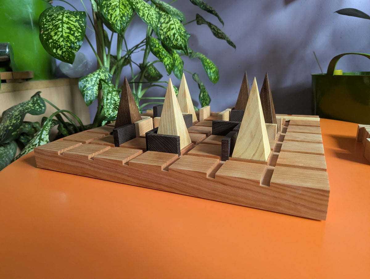 15.75" Wooden Entrapment game set.