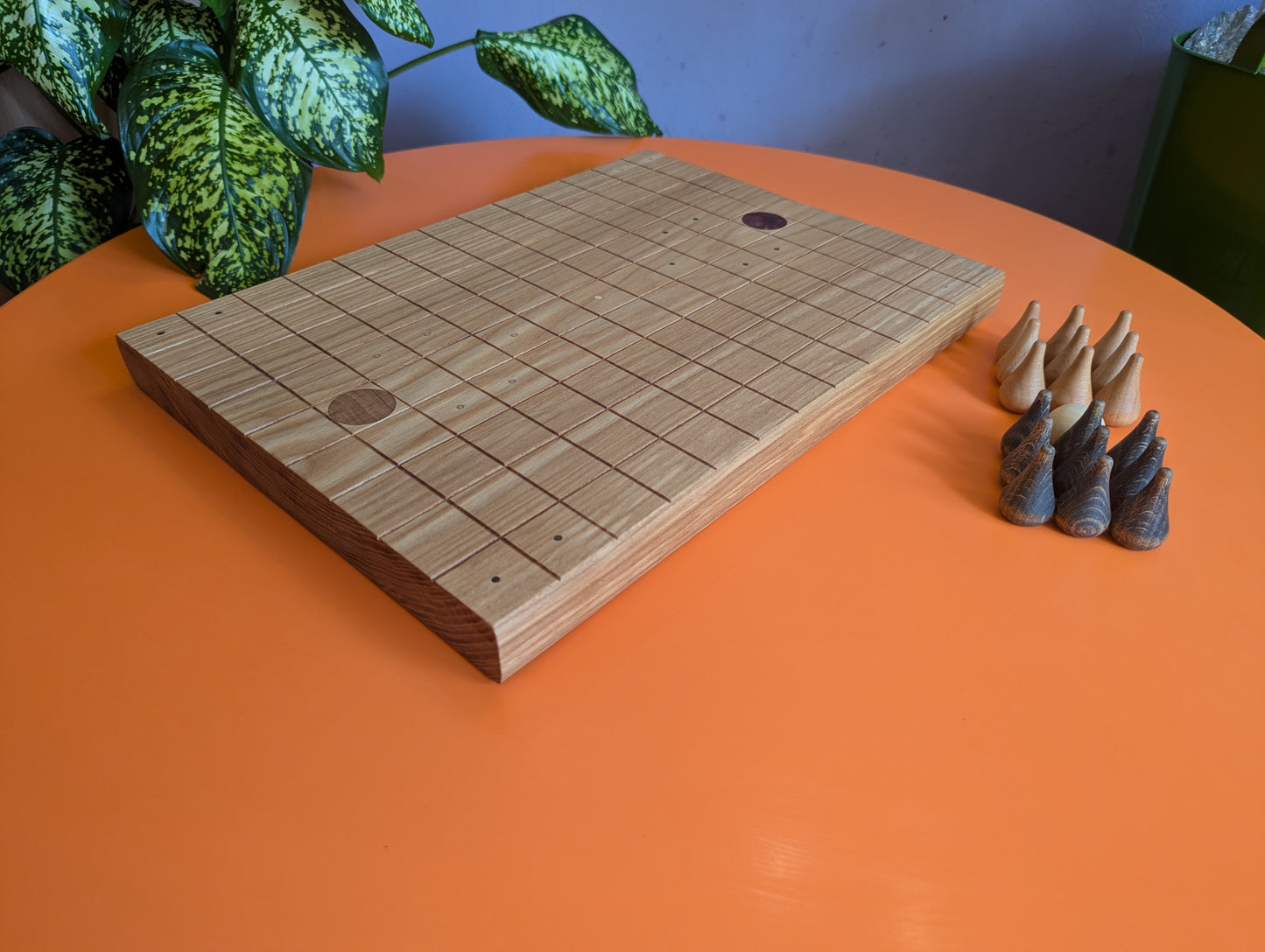 Sabotage Wooden set - Crown Capture Strategy Game. 16" solid Ash wood board