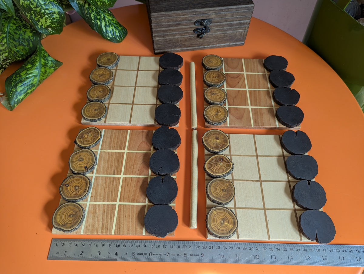 Shobu Wooden game set. 16" Tabletop version by WoodIdeas