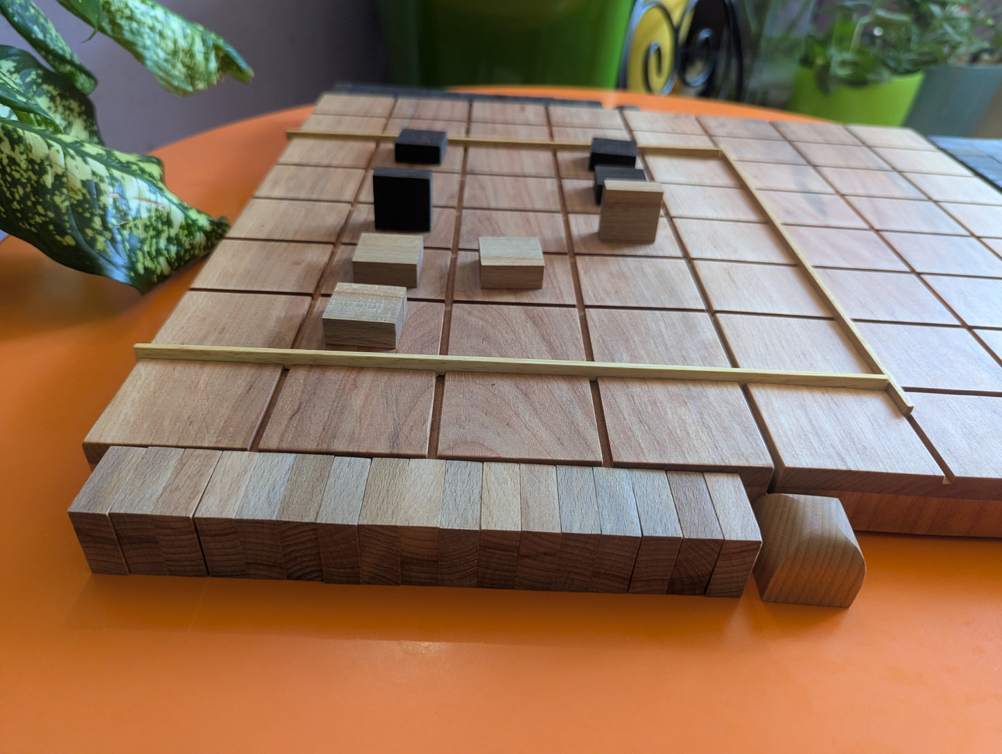 Foldable wooden Full 8x8 Tak game set