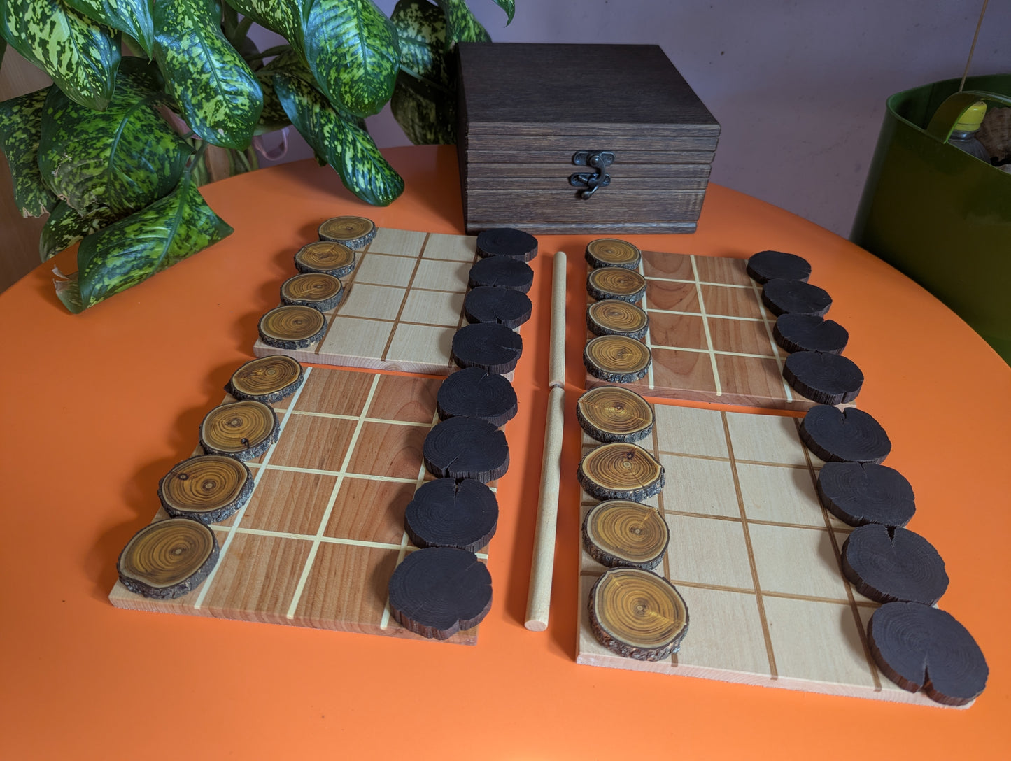 Shobu Wooden game set. 16" Tabletop version by WoodIdeas