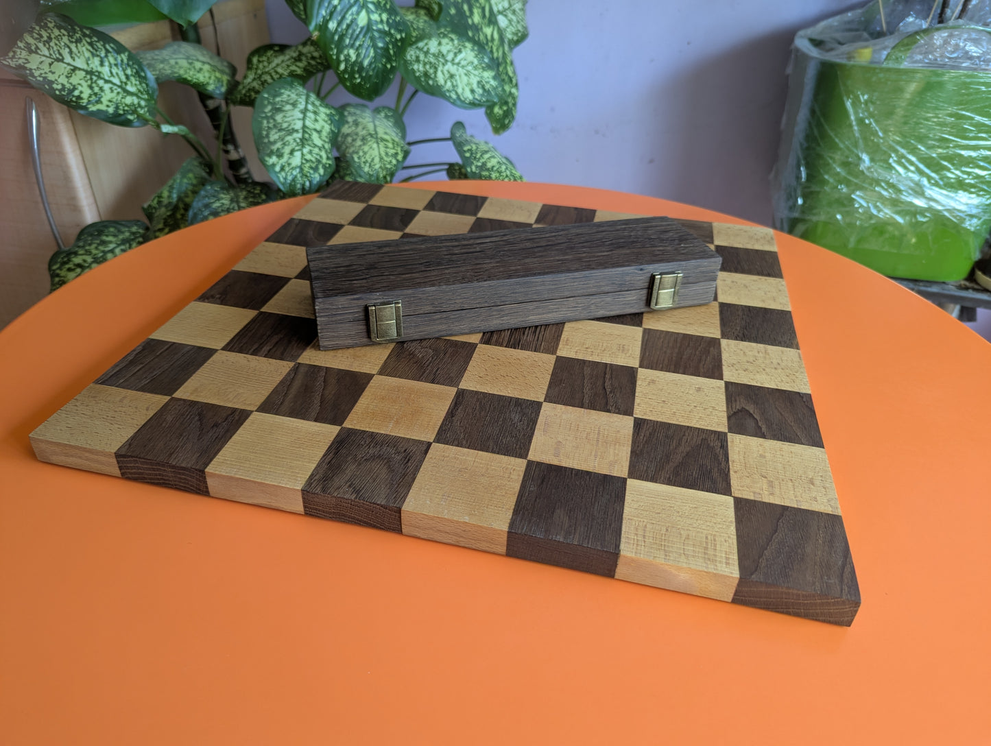 Handmade Stainless Steel Chess Set. Square vs. Round.
