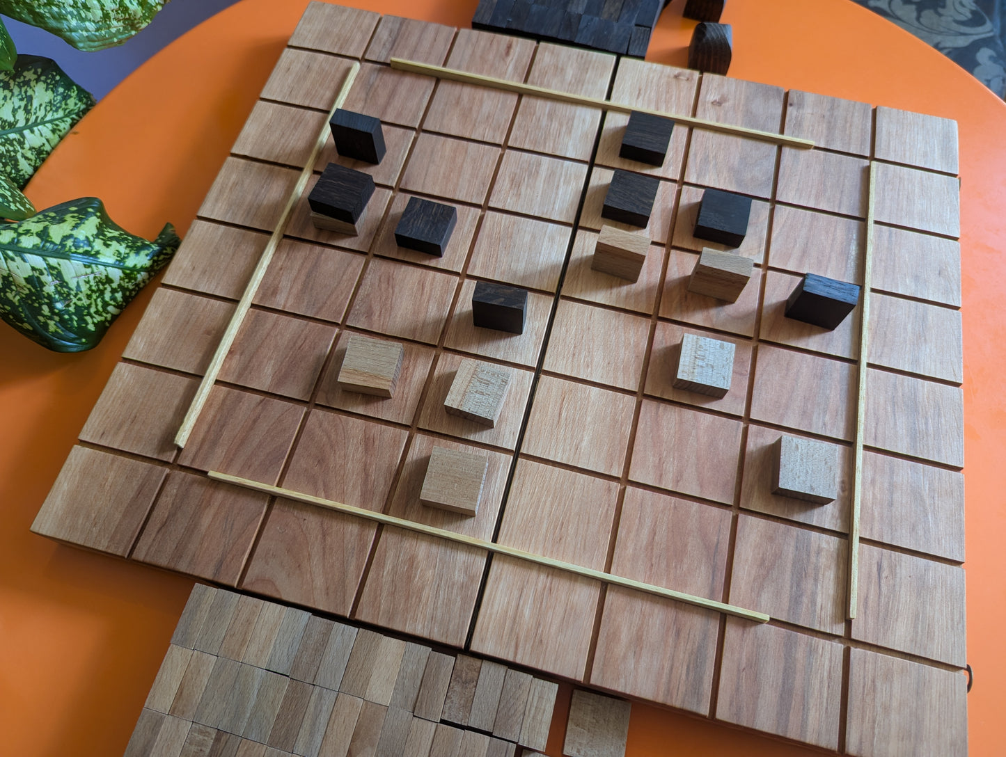Foldable wooden Full 8x8 Tak game set