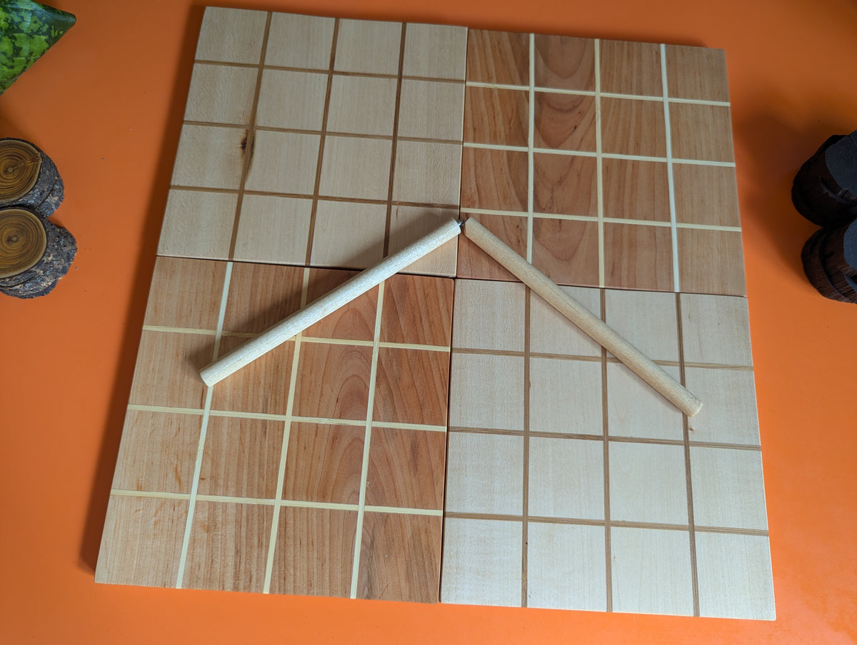 Shobu Wooden game set. 16" Tabletop version by WoodIdeas