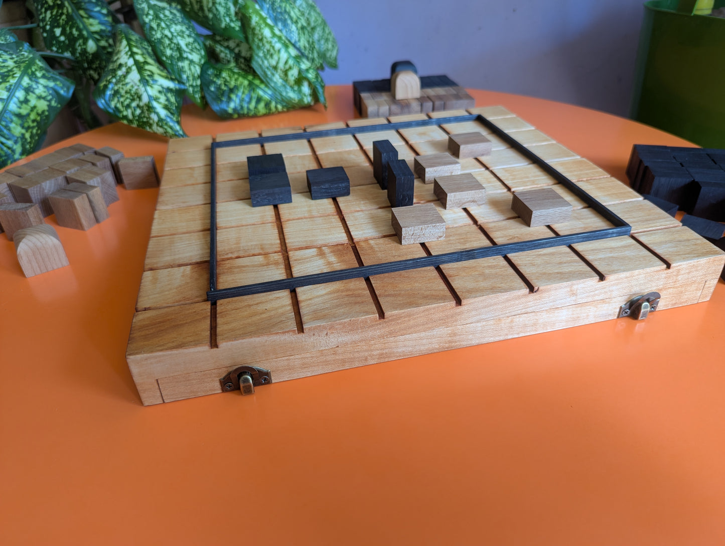 Foldable wooden Full 8x8 Tak game set