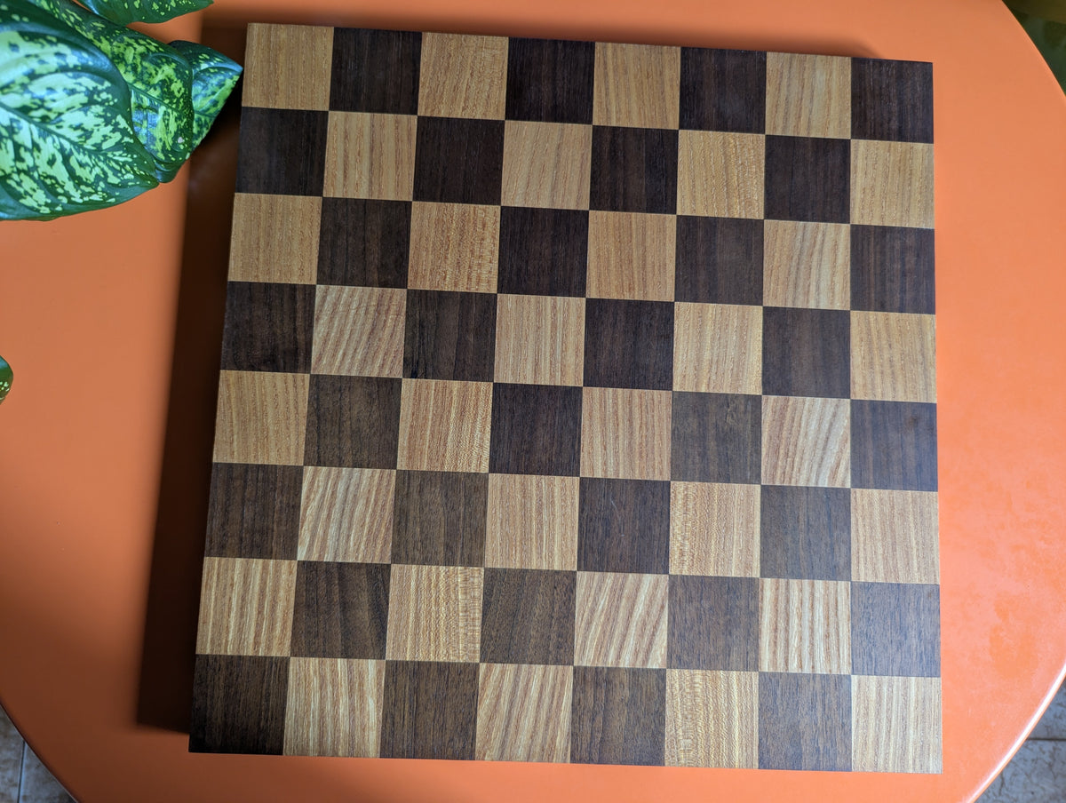 Modern minimalist chess set, 2022, Ukraine. Handmade wooden chess