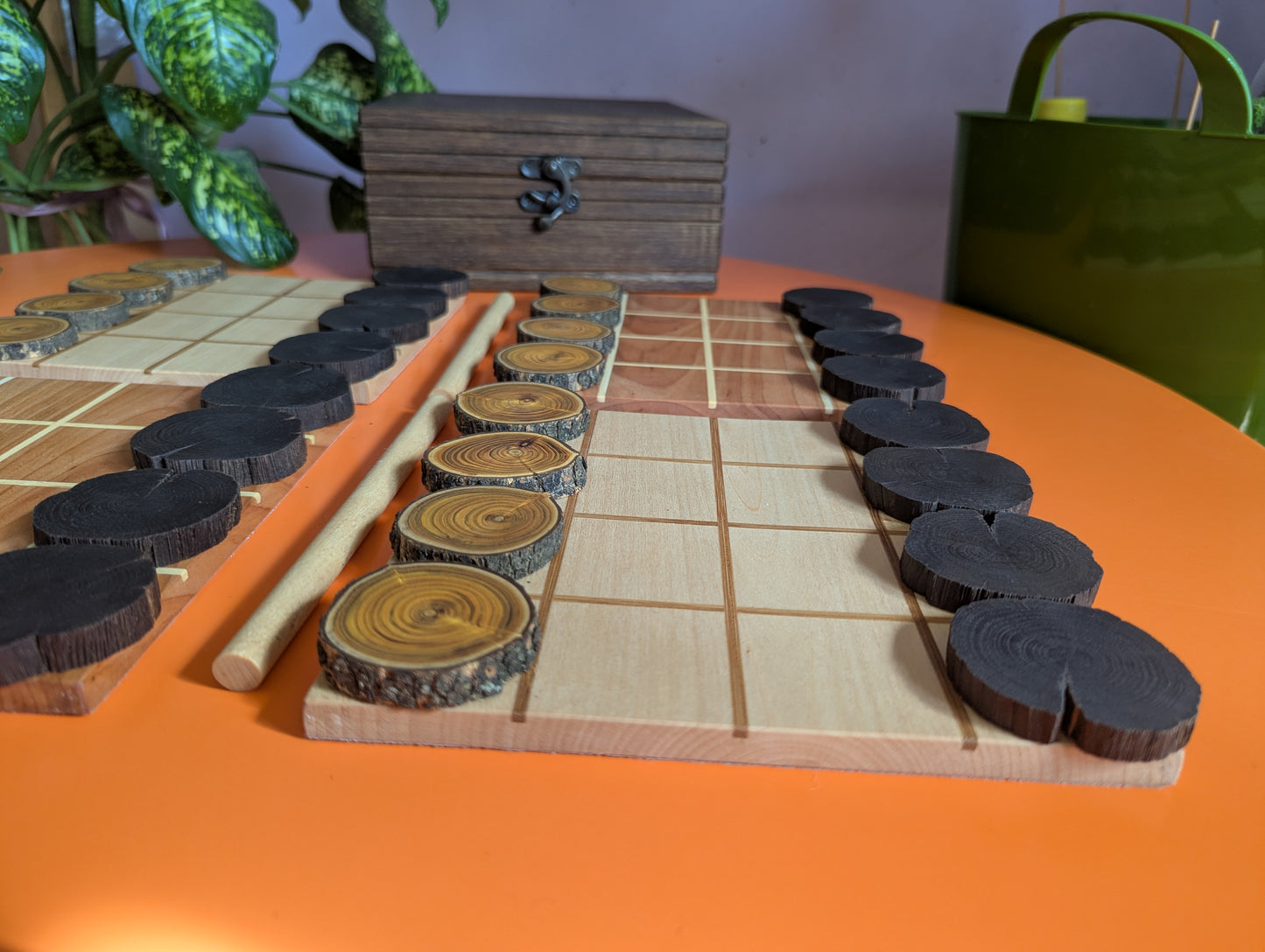 Shobu Wooden game set. 16" Tabletop version by WoodIdeas