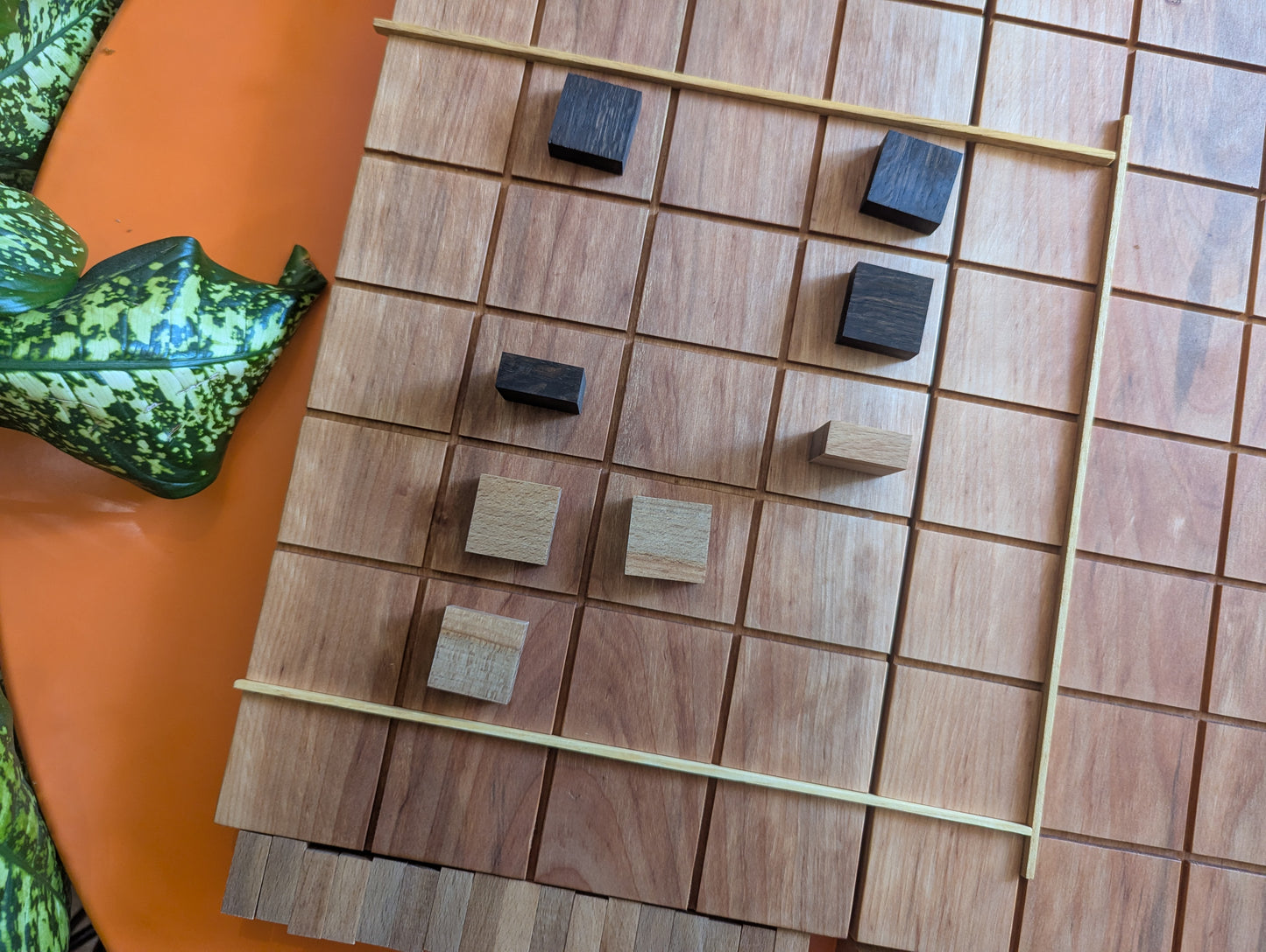Foldable wooden Full 8x8 Tak game set