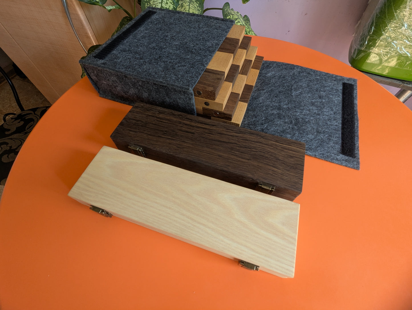 Handmade Stainless Steel Chess Set. Square vs. Round.