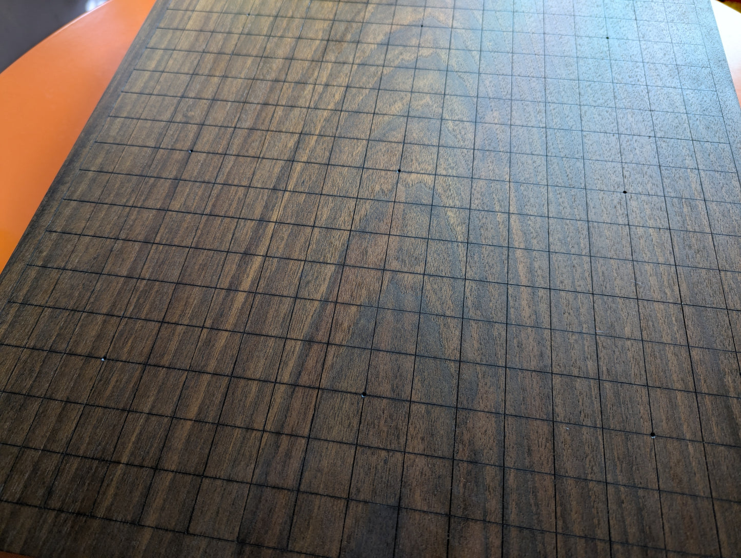 Double-sided 19x19 & 13x13 solid walnut game Go set