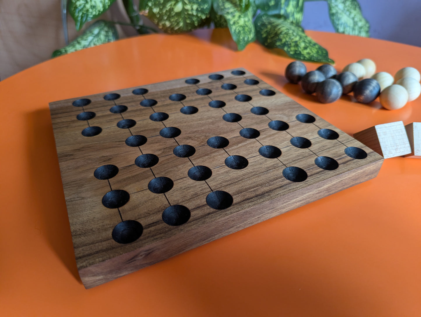 Walnut wood KNJO game set. Redesigned tabletop edition by WoodIdeas