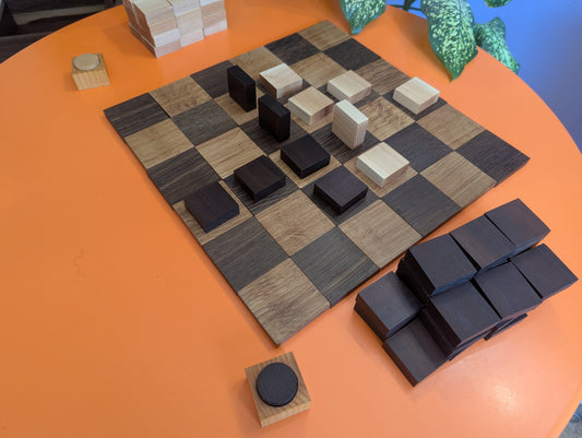 Resizeable wooden Tak game set. Handmade addition pack