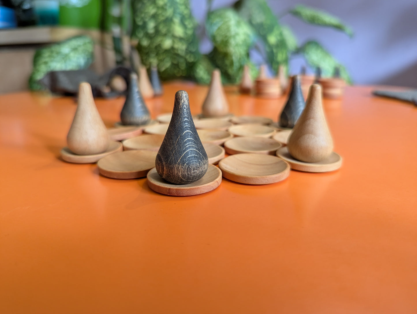 Nonaga wooden game set