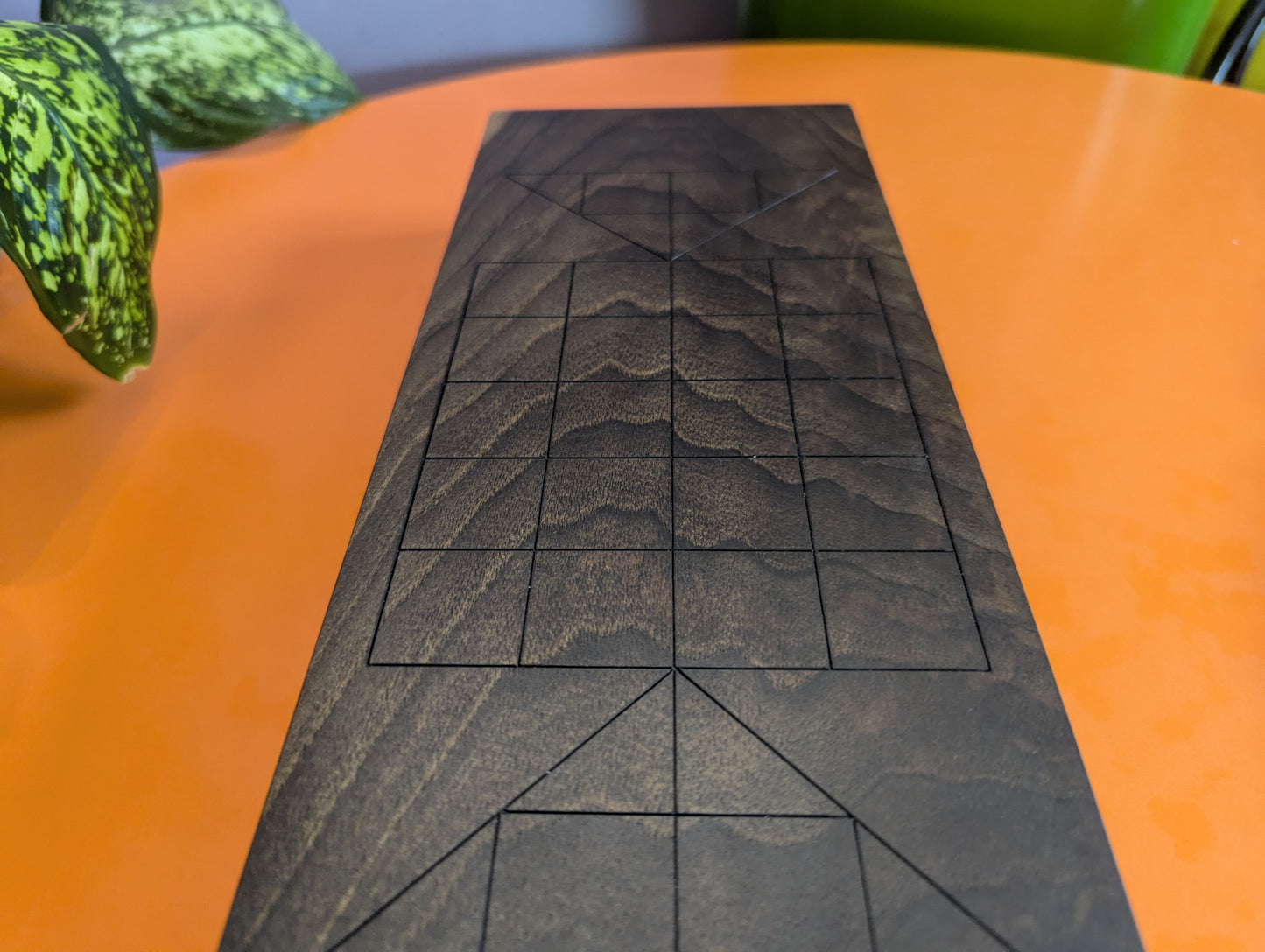 Wooden Astar game set. Handmade Walnut wood board