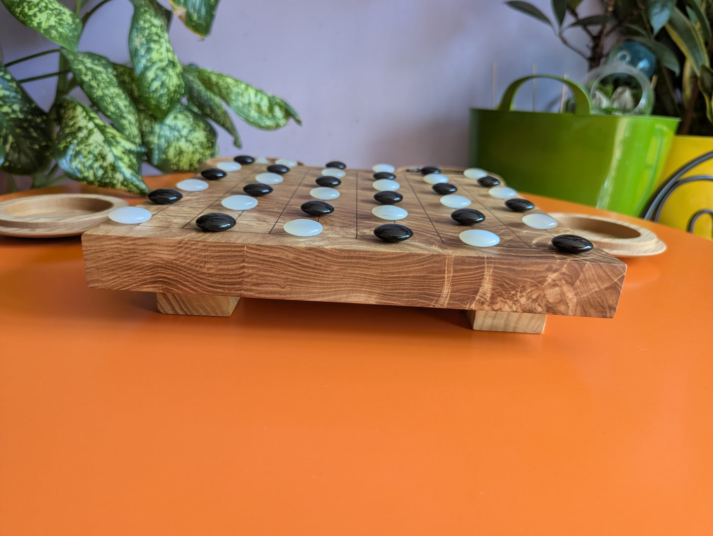 11x11 game board. Ash wood hand carved Goban