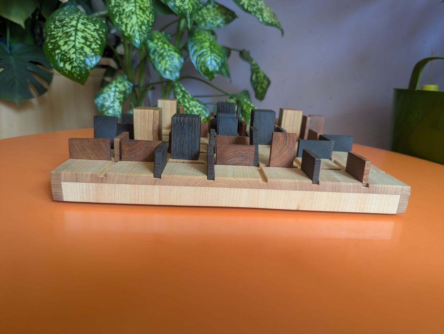 13" wooden Entrapment game set.
