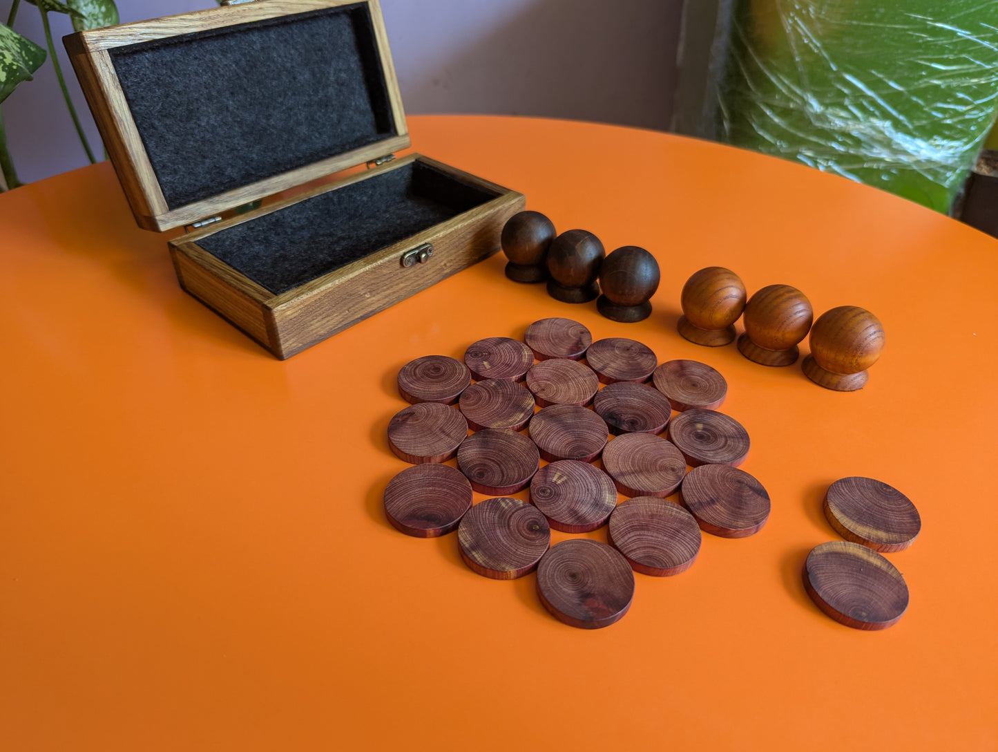 Nonaga wooden game set