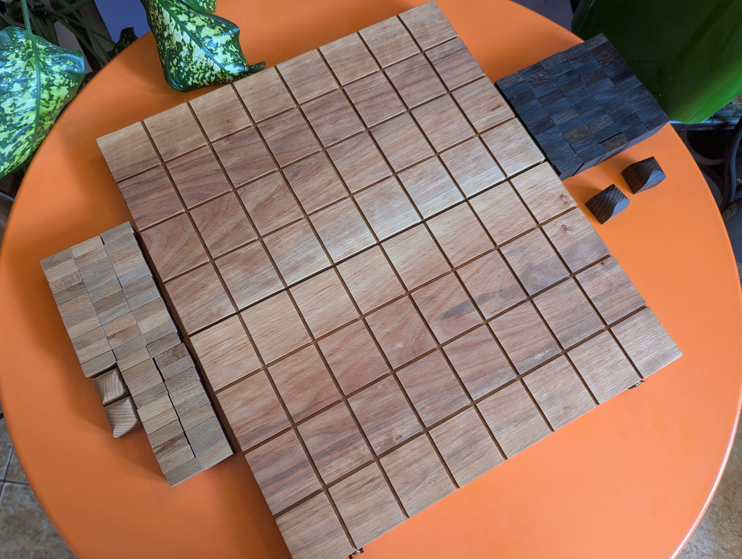 Foldable wooden Full 8x8 Tak game set