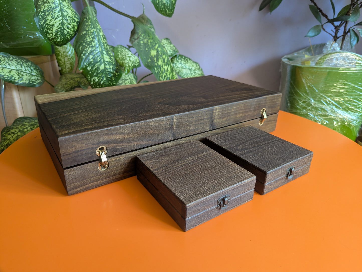 Chu Shogi game set. Foldable Handmade solid walnut Middle Shogi with thick maple pieces. Traditional Japanese games.