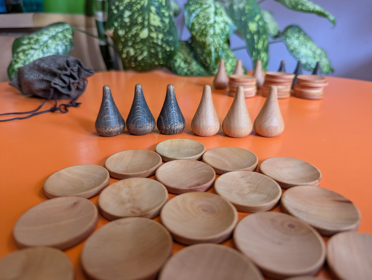 Nonaga wooden game set