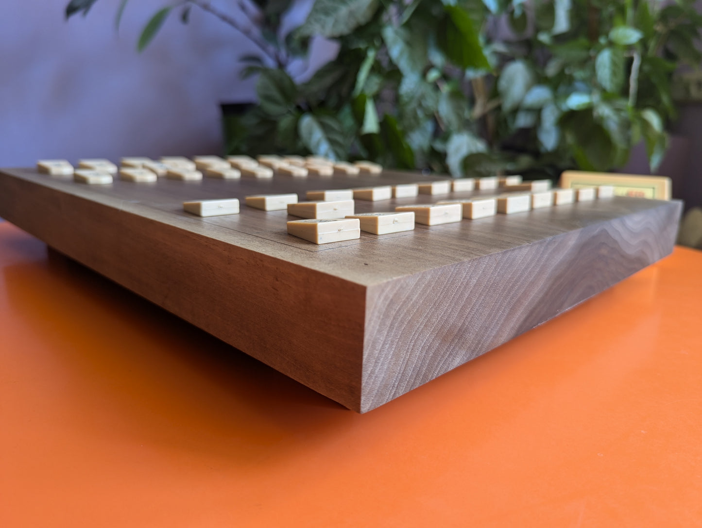 Handmade solid walnut Shogi game set