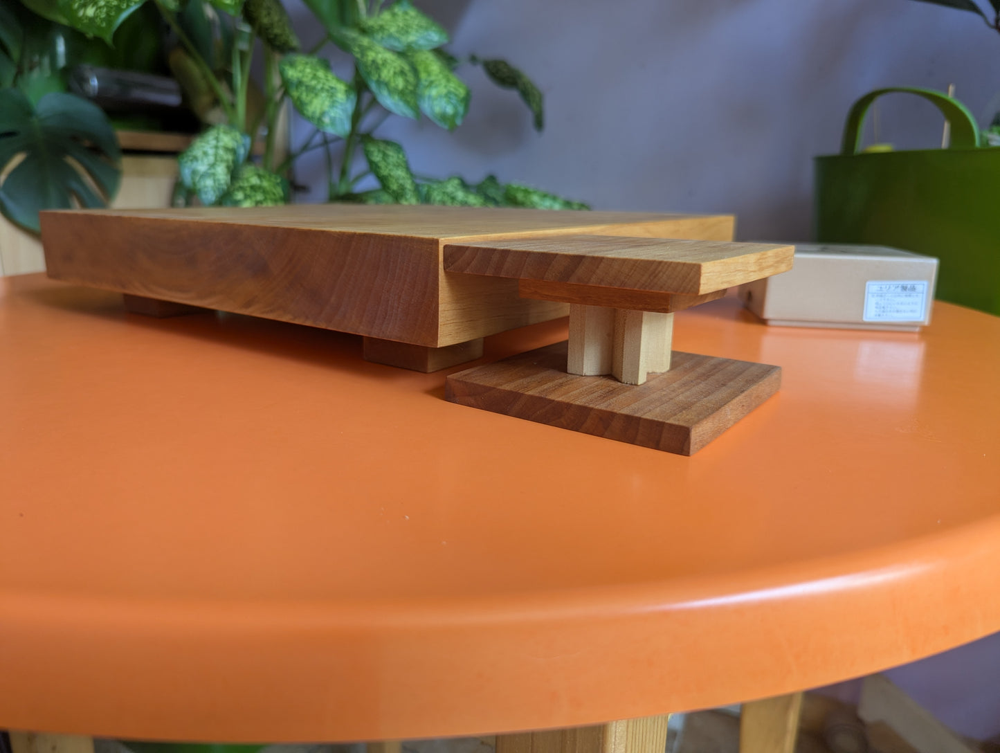 Handmade solid alder Shogi game set
