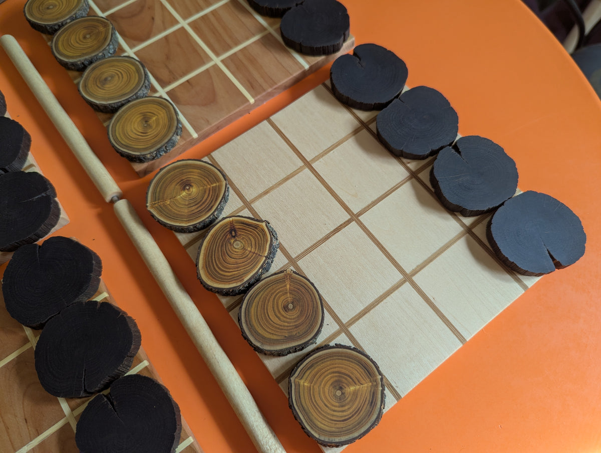 Shobu Wooden game set. 16" Tabletop version by WoodIdeas