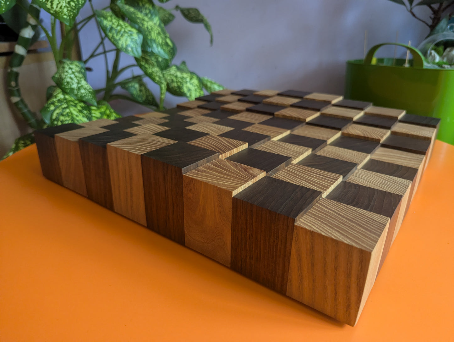 WAVE VII - Handmade Tiered 3D Wooden Chessboard