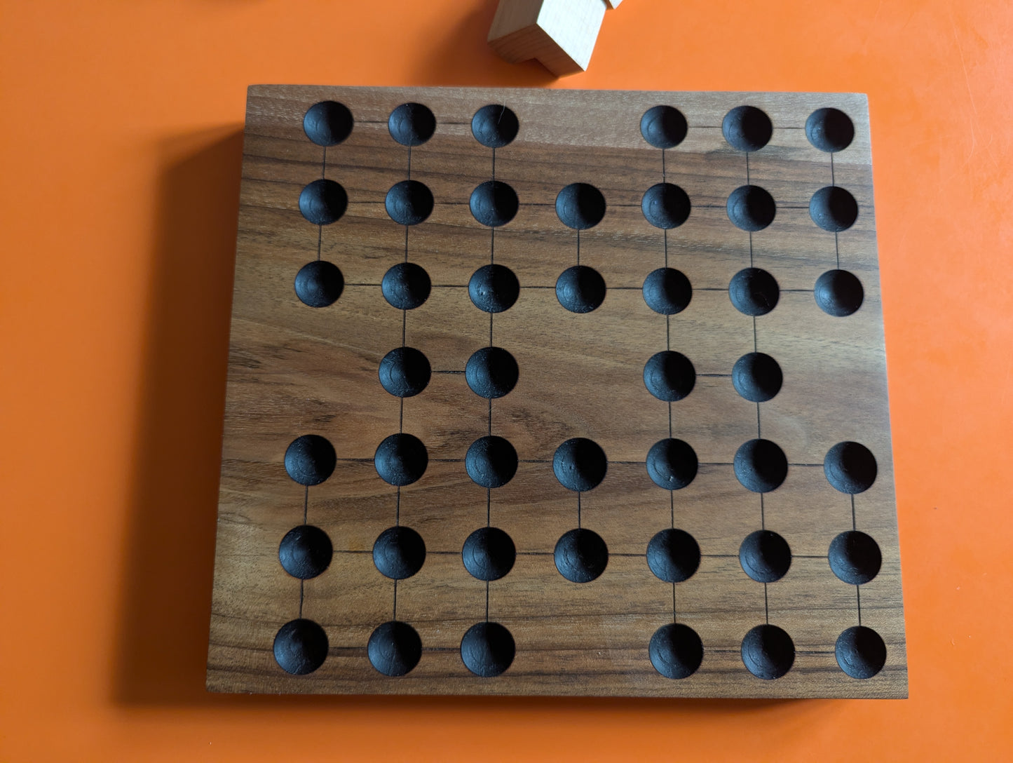 Walnut wood KNJO game set. Redesigned tabletop edition by WoodIdeas