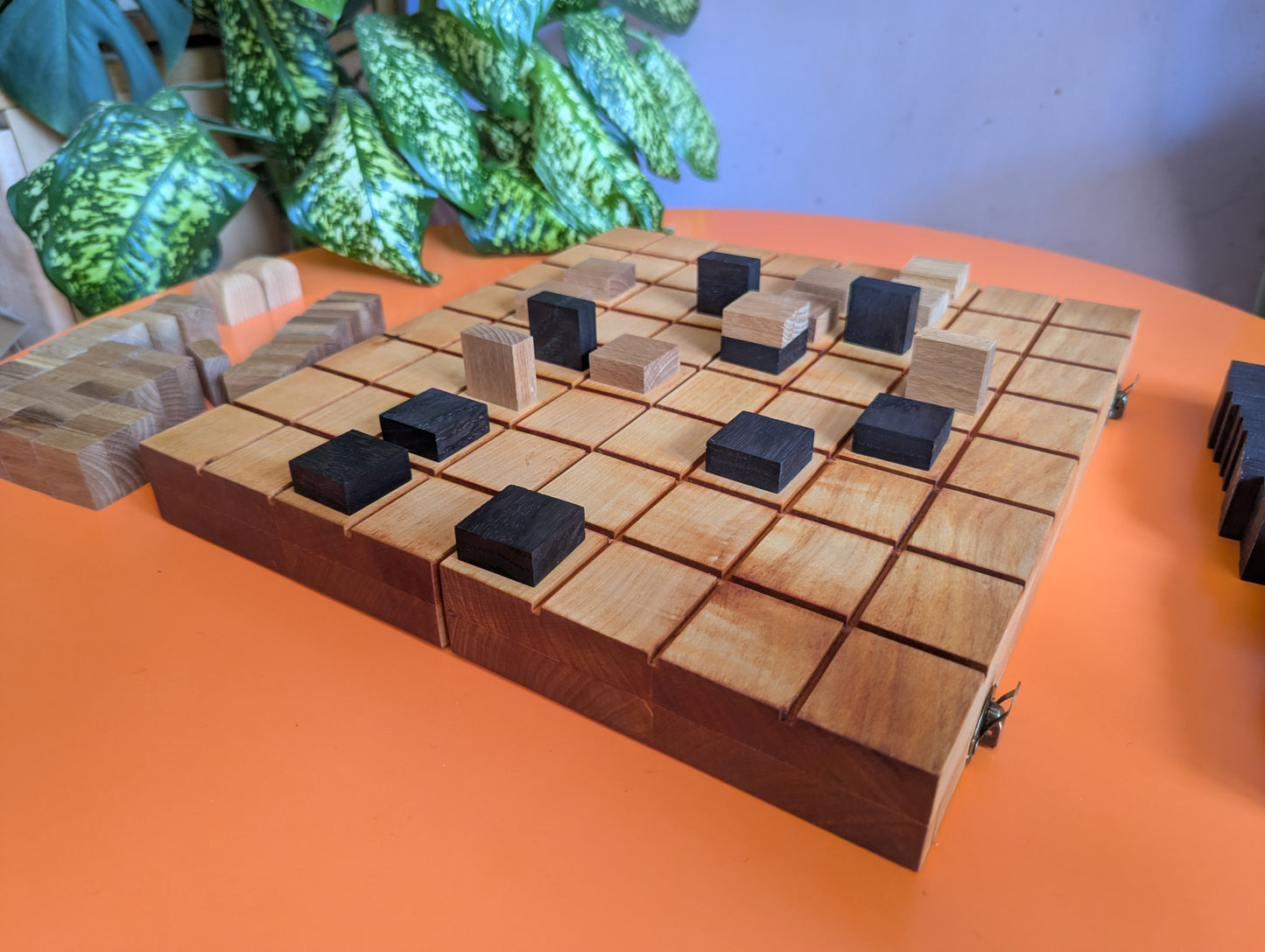Foldable wooden Full 8x8 Tak game set
