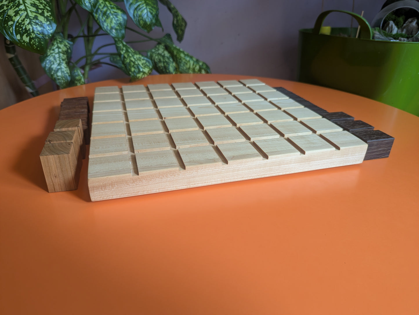 13" wooden Entrapment game set.