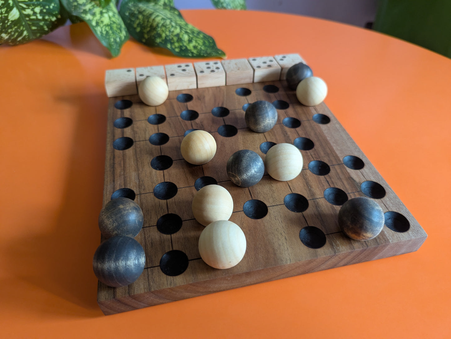 Walnut wood KNJO game set. Redesigned tabletop edition by WoodIdeas