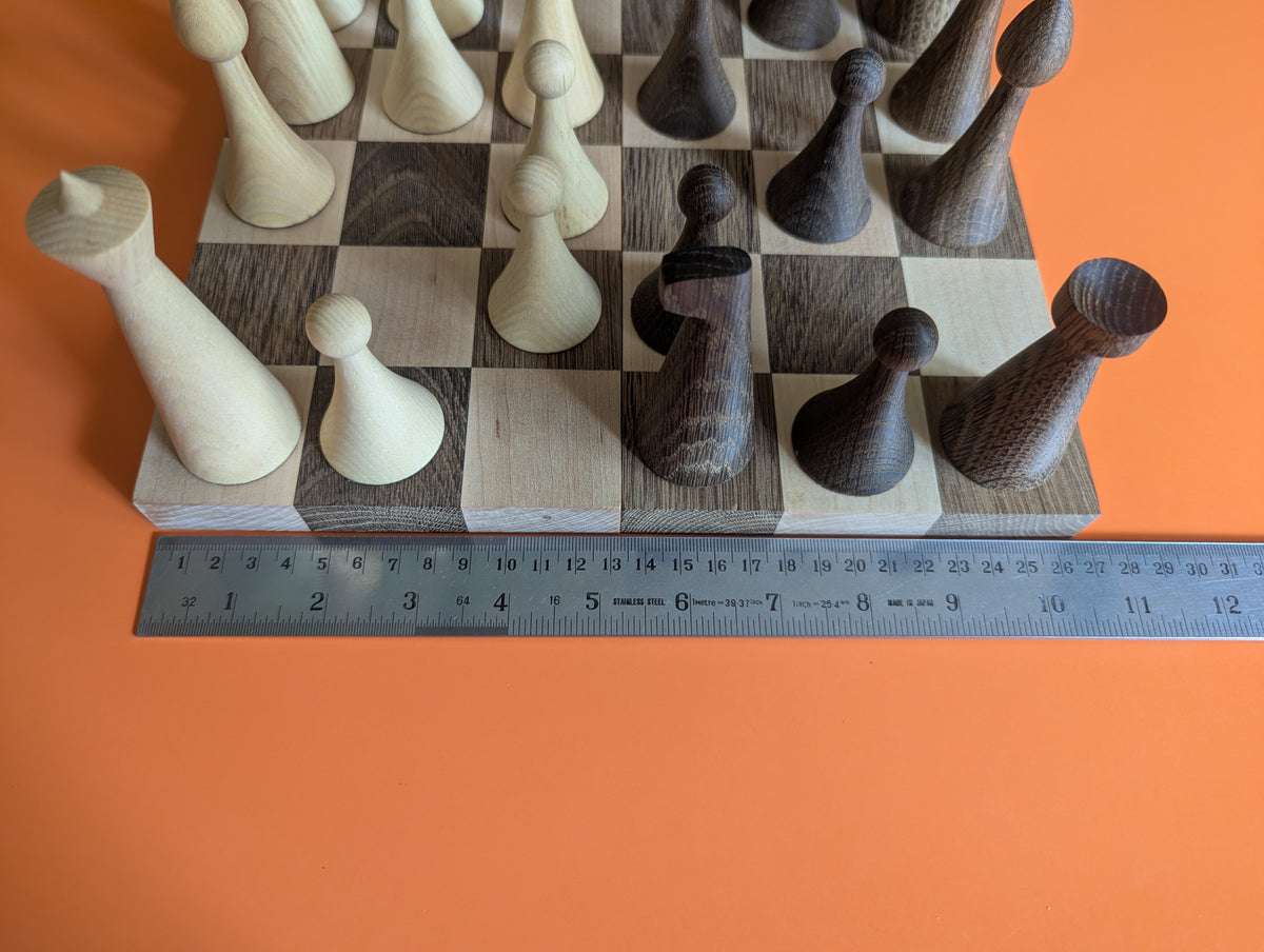 Mini Chess 5x6: Compact wooden set