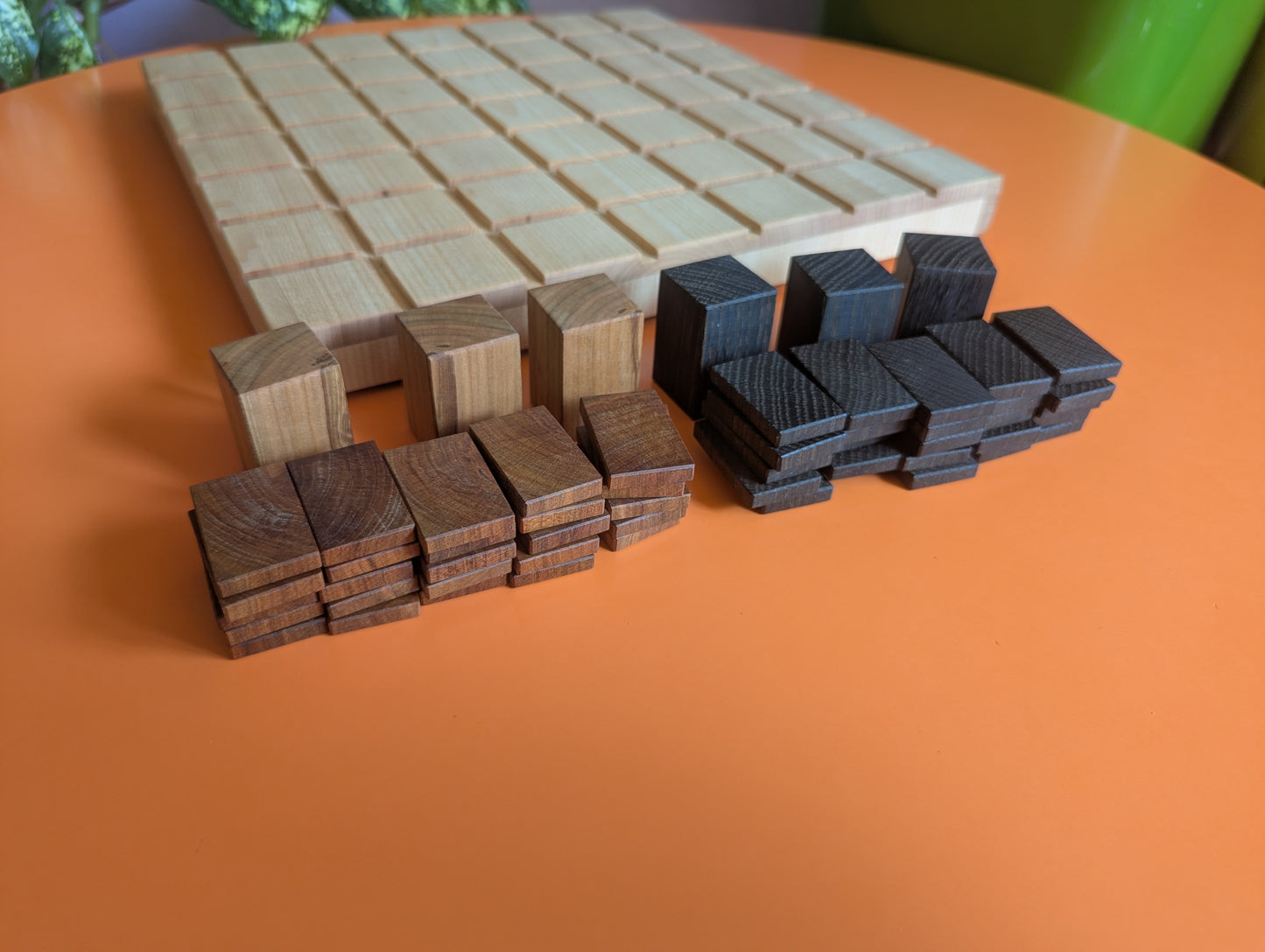 13" wooden Entrapment game set.