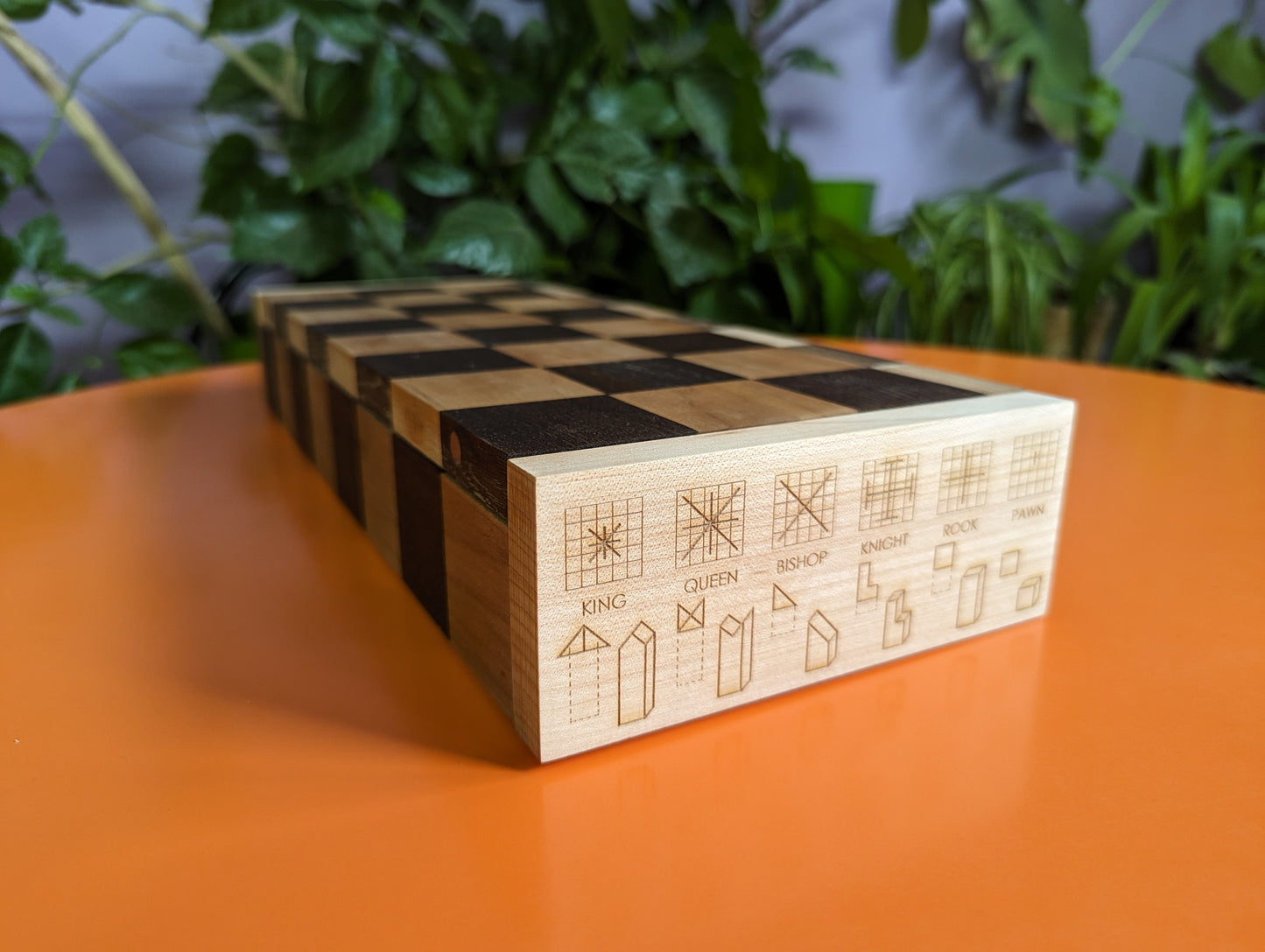 Collector's Minimal Chess Set. Handmade. Lanier Graham Chess set with Board/Box.