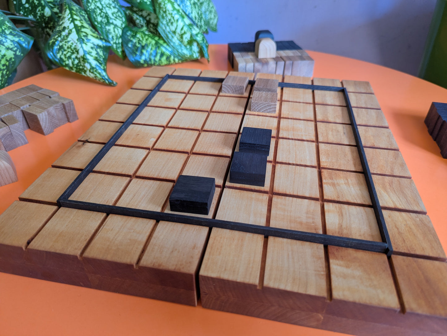 Foldable wooden Full 8x8 Tak game set