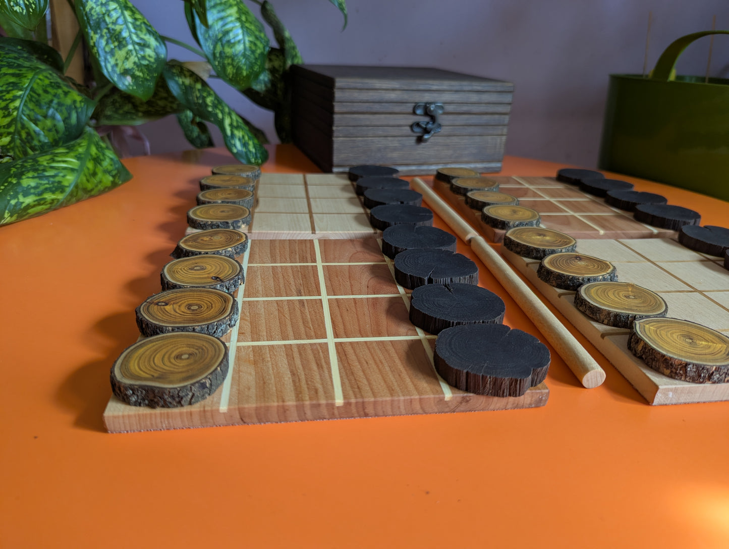 Shobu Wooden game set. 16" Tabletop version by WoodIdeas