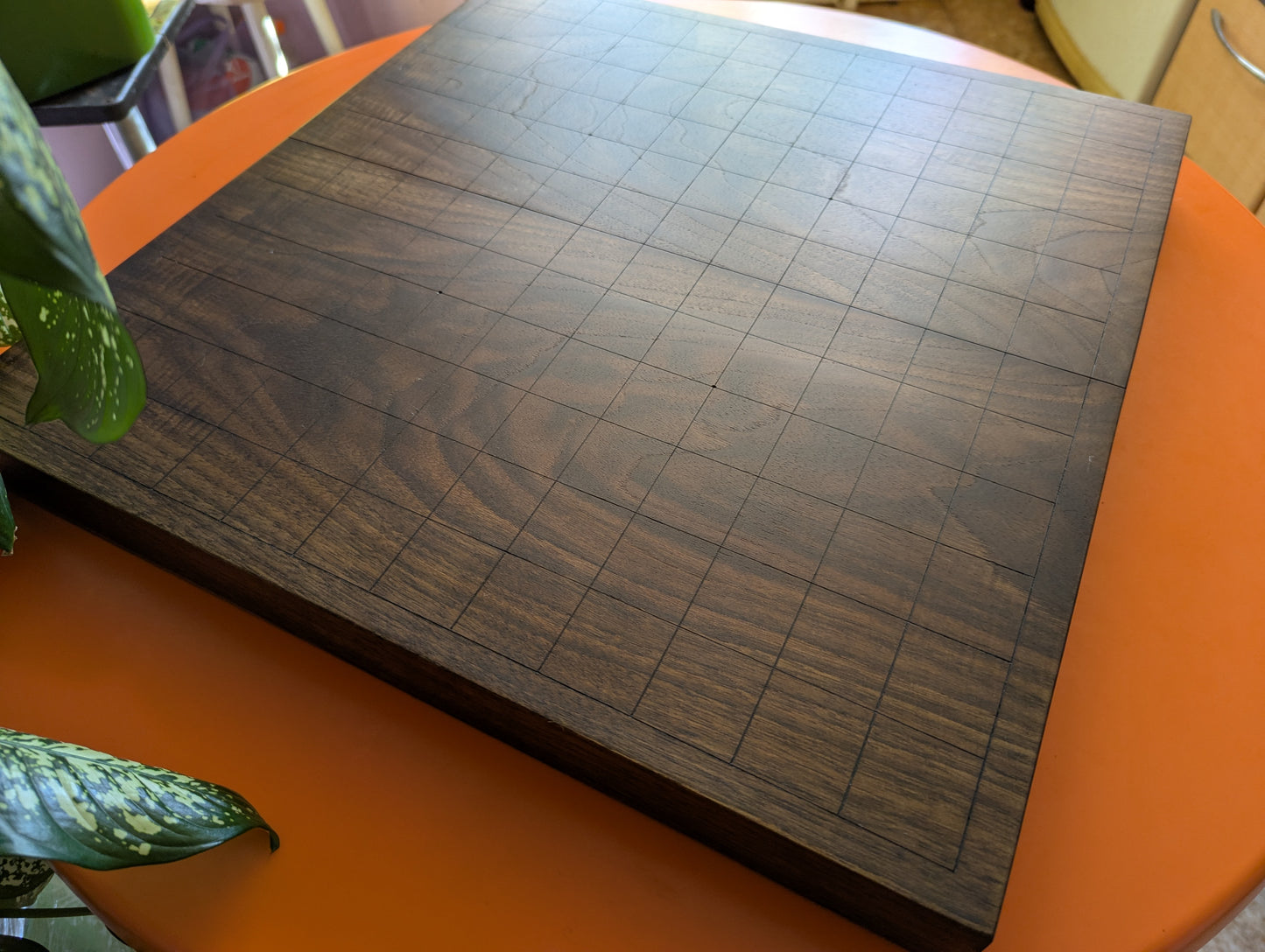 Chu Shogi game set. Foldable Handmade solid walnut Middle Shogi with thick maple pieces. Traditional Japanese games.