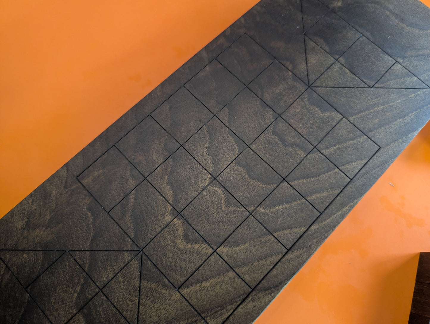 Wooden Astar game set. Handmade Walnut wood board