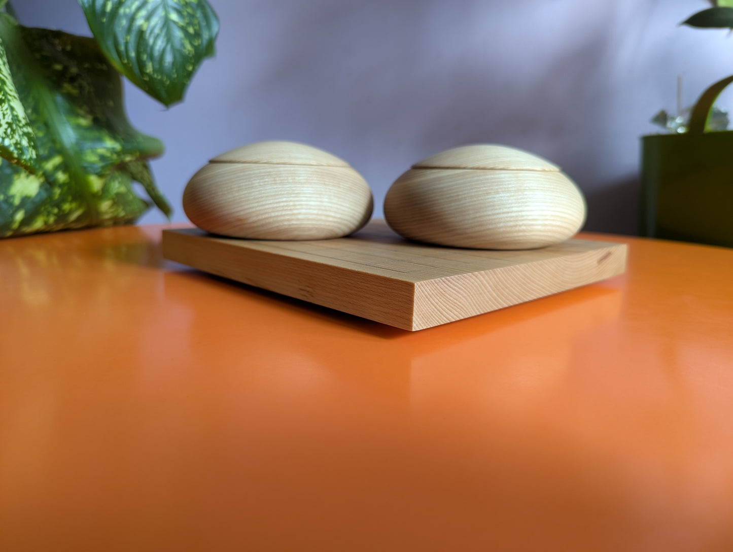 9x9 solid thin Beech wood hand carved game Go board