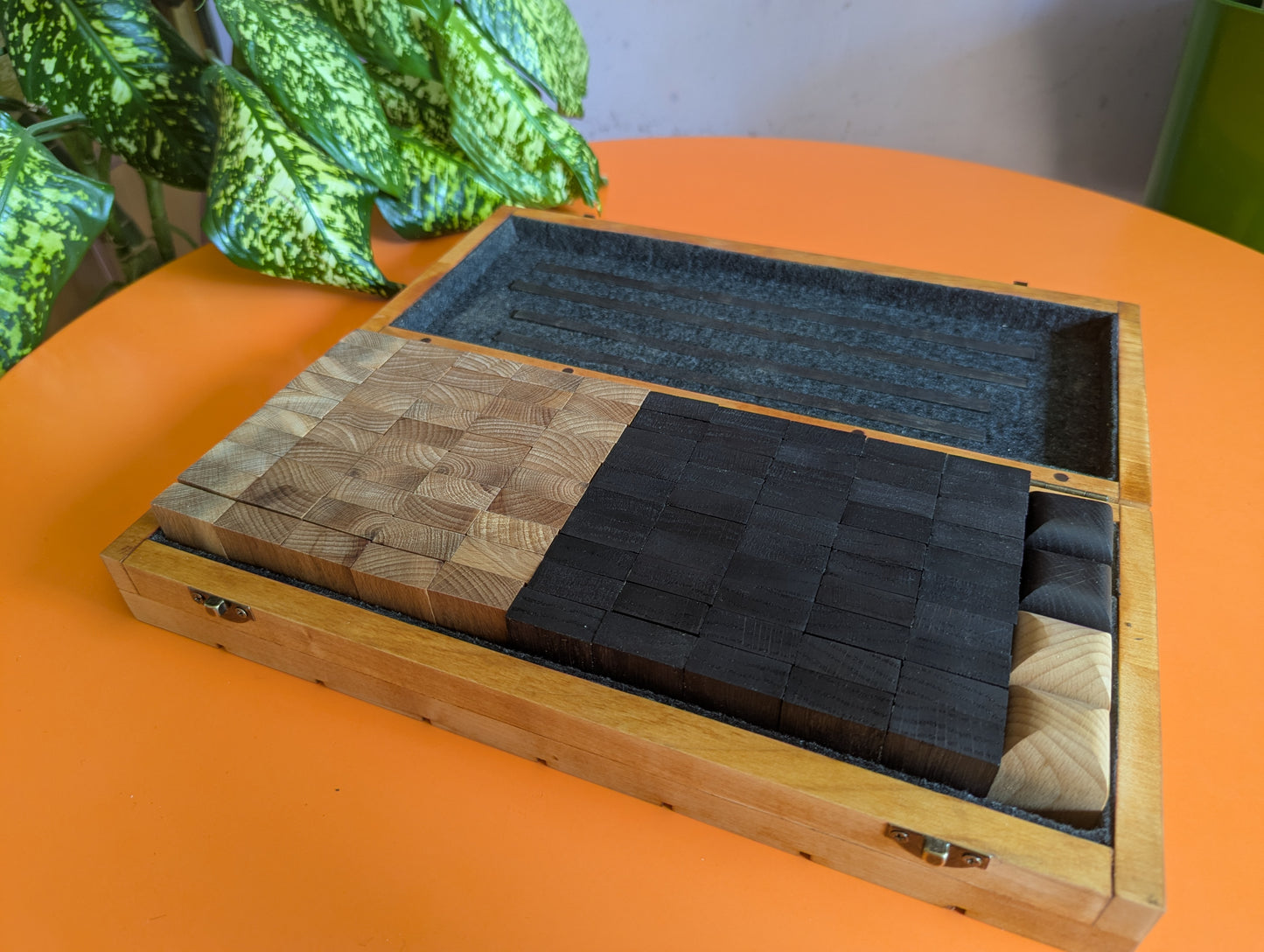 Foldable wooden Full 8x8 Tak game set