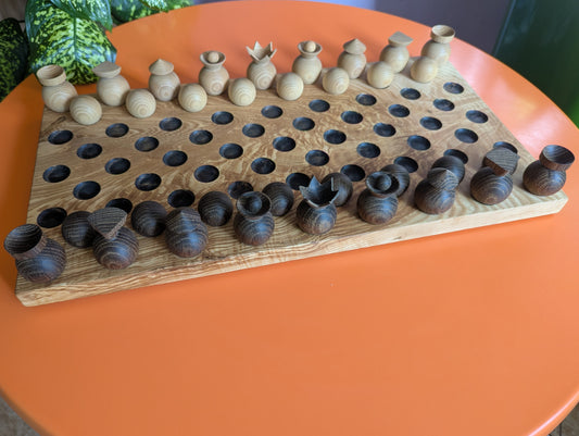 21.85" Z-Chess set. Handmade wooden edition.